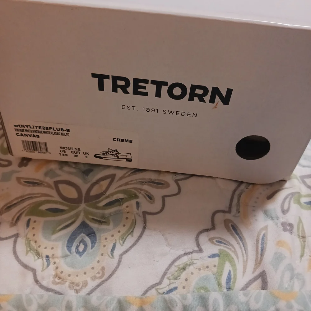 Tretorn White Sneakers with Multicolor Accent - Picture 3 of 3